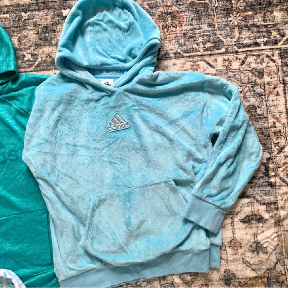 Girls ADIDAS LOT Hooded Sweatshirt/Zip Up Bundle•Size 10/12/14 - Picture 4 of 12